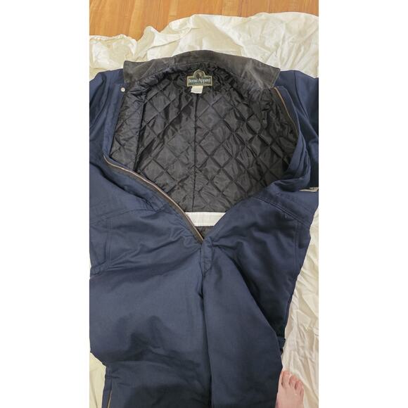 BERNE Apparel Insulated Canvas Coveralls Corduroy Collar Side Zip SZ XL 48-50 - Picture 10 of 11